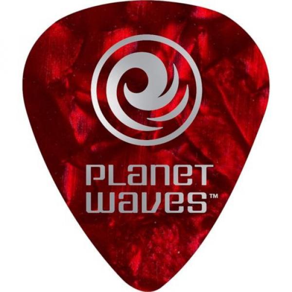 D&#039;Addario Planet Waves 10 Standard Celluloid Picks Light Green Pearl #3 image