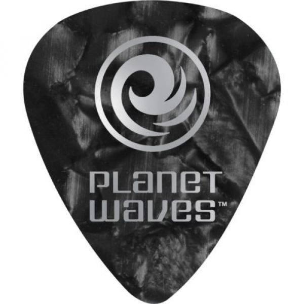 D&#039;Addario Planet Waves 10 Standard Celluloid Picks Medium Green Pearl #5 image