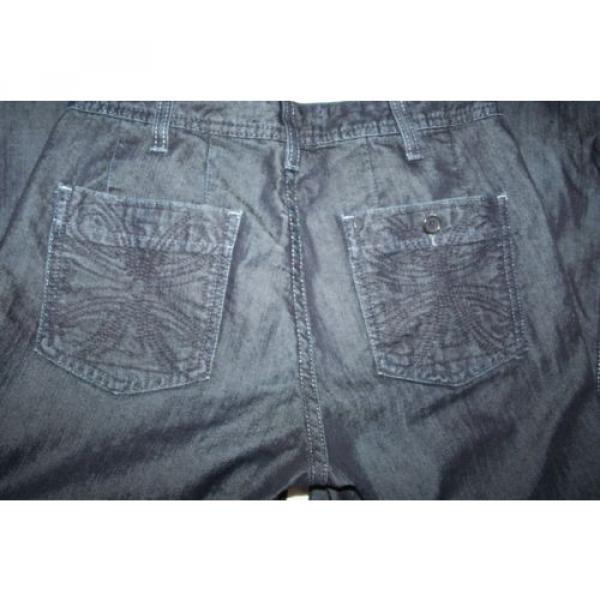 Habitual Denim High Rise Flared Coated Jeans in Eventide Wash Sz 26 #4 image