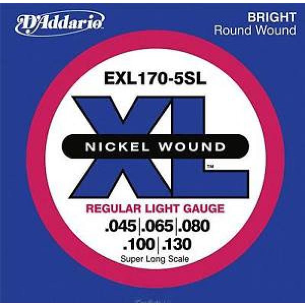 D&#039;ADDARIO EXL170-5SL Nickel Wound Bass Light 45-130 Super Long Scale #1 image