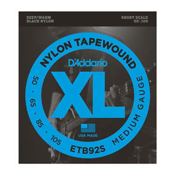 Daddario ETB92S XL Nylon Tapewound | Medium | Short Scale | E-Bass-Saiten | NEU #1 image