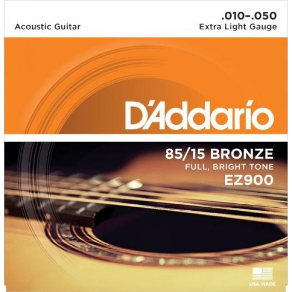 D&#039;Addario Acoustic Guitar Strings 85/15 American Bronze Extra Light .EZ900 #1 image
