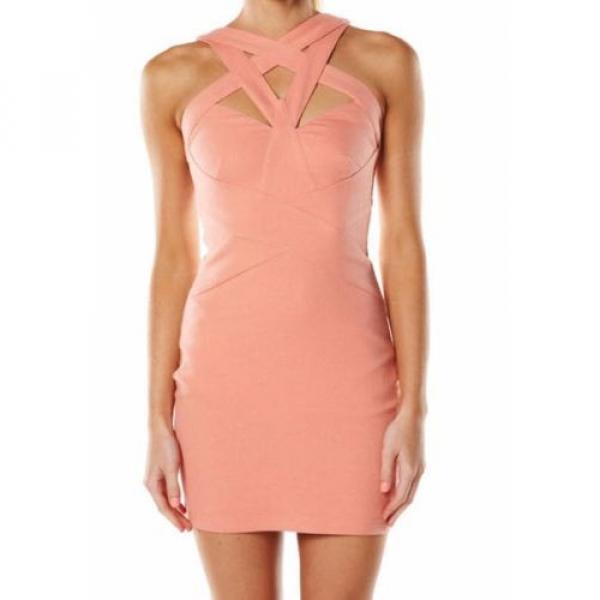 NWT Finders keepers Planet waves bodycon dress papaya cutouts size S #1 image
