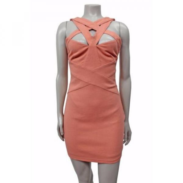 NWT Finders keepers Planet waves bodycon dress papaya cutouts size S #3 image