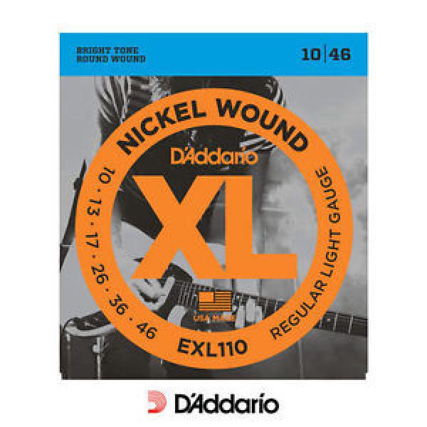 D&#039;addario EXL110 Regular Electric 10-46 Guitar Strings Set Nickle Wound #1 image