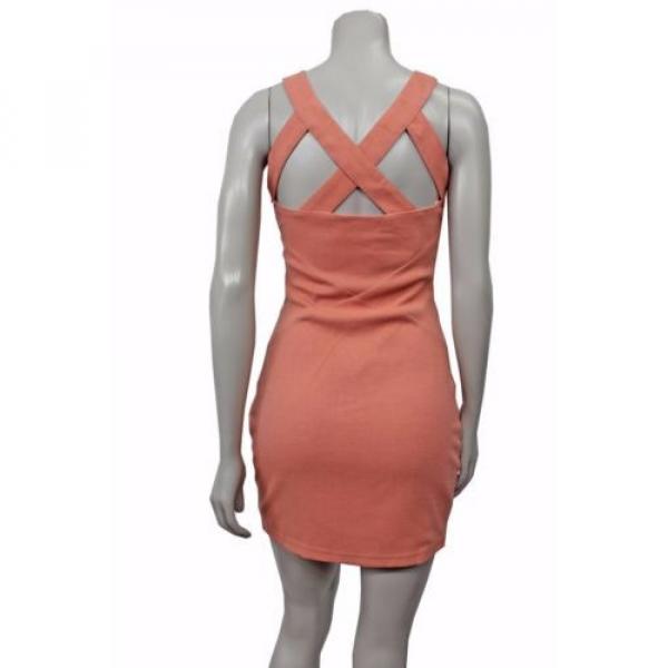 NWT Finders keepers Planet waves bodycon dress papaya cutouts size S #4 image