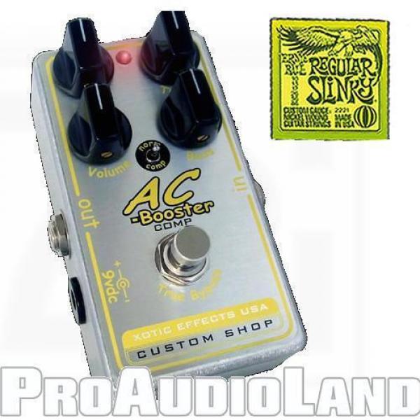 XOTIC AC Comp Booster Pedal FREE Ernie Ball Slinky Strings AC-COMP #1 image