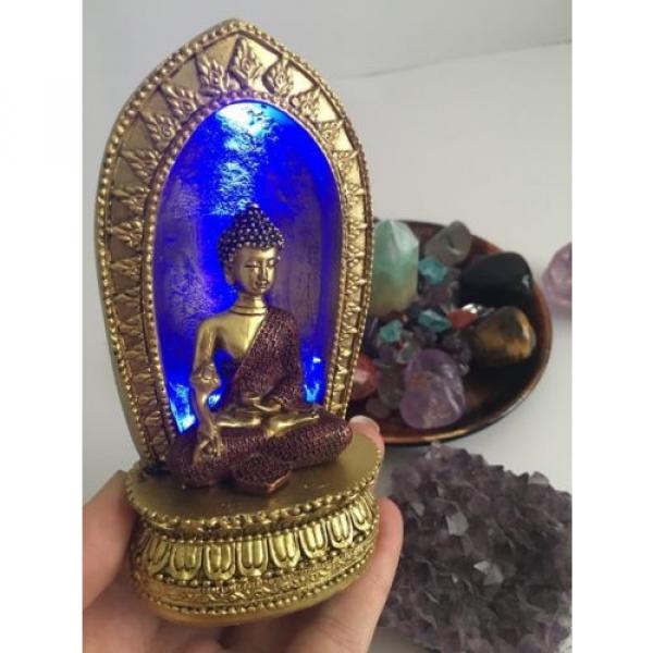 Protection Positive Energy Crystal Healing Grid Thai Buddha Led Golden Temple #3 image