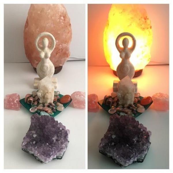 Goddess Energy Crystal Grid With Himalayan Salt Positive Energy Beautiful Decor #1 image