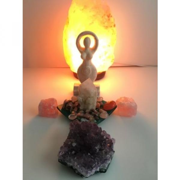 Goddess Energy Crystal Grid With Himalayan Salt Positive Energy Beautiful Decor #2 image
