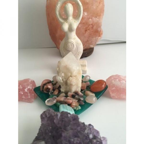 Goddess Energy Crystal Grid With Himalayan Salt Positive Energy Beautiful Decor #4 image
