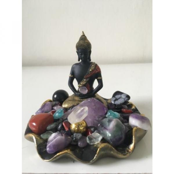 Seating Buddha Protection Positive Energy Crystal Kit Buddha Crystal Grid #1 image