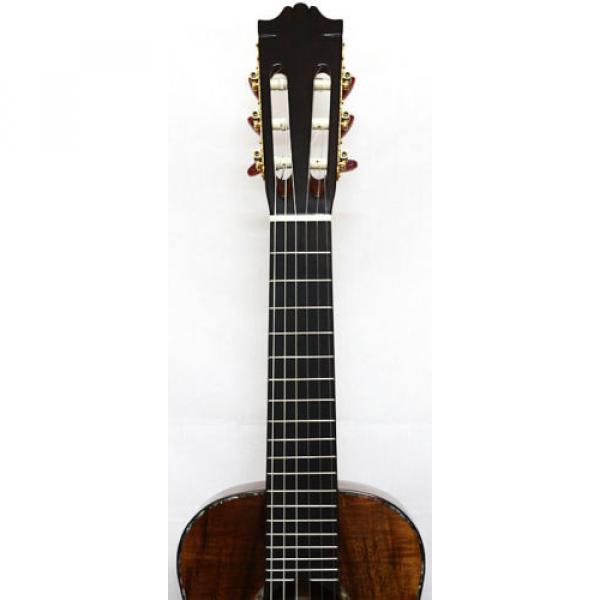 3A Curly Hawaiian Koa Baritone Guitarlele Sweet Sound, Flannel Hard Case, MGU06* #4 image
