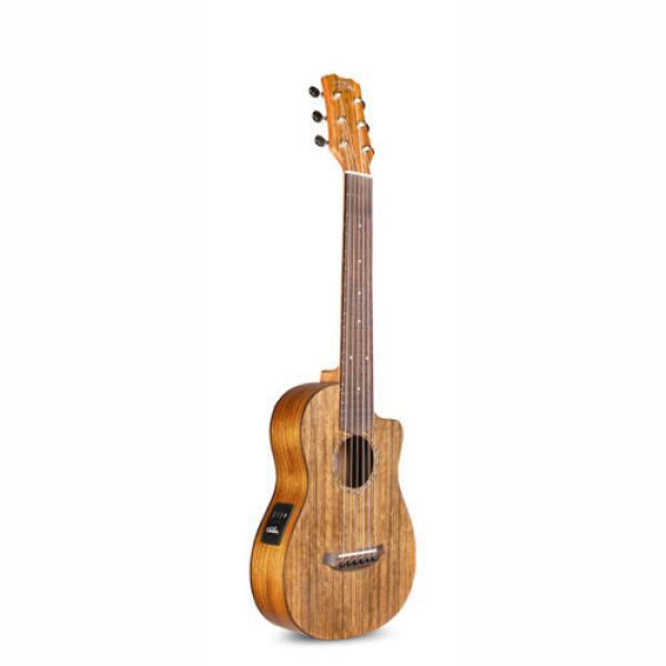 Cordoba Mini O CE Acoustic-Electric Nylon String Travel Cutaway Guitar + Gig Bag #2 image