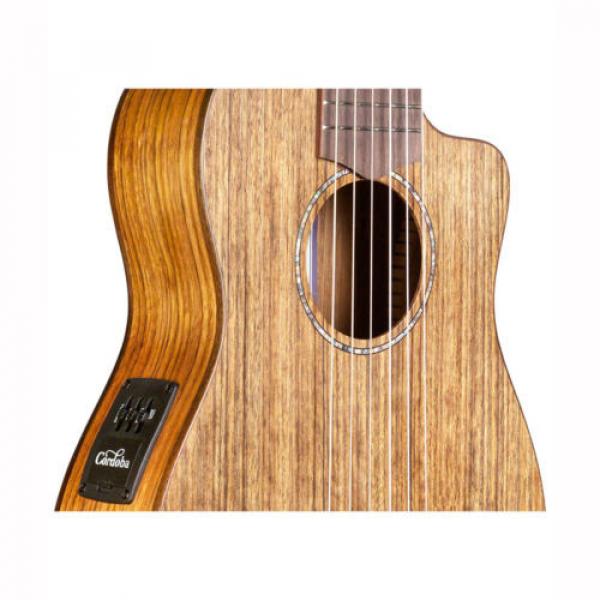 Cordoba Mini O CE Acoustic-Electric Nylon String Travel Cutaway Guitar + Gig Bag #5 image