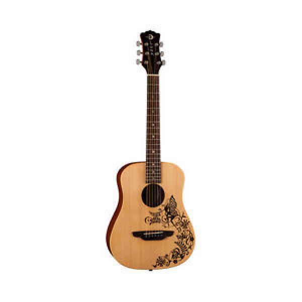 Luna Safari Series Fantasy Travel Mahogany Body Acoustic Guitar with Gig Bag #1 image