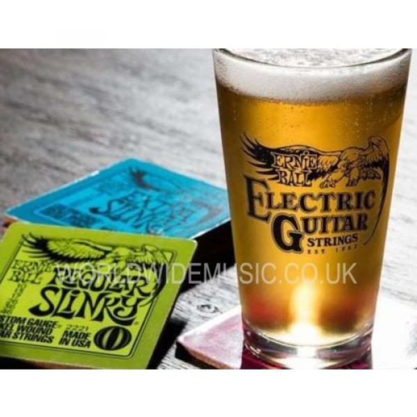 Ernie Ball Electric Guitar Strings Logo Pint Glass (beer not included) #1 image