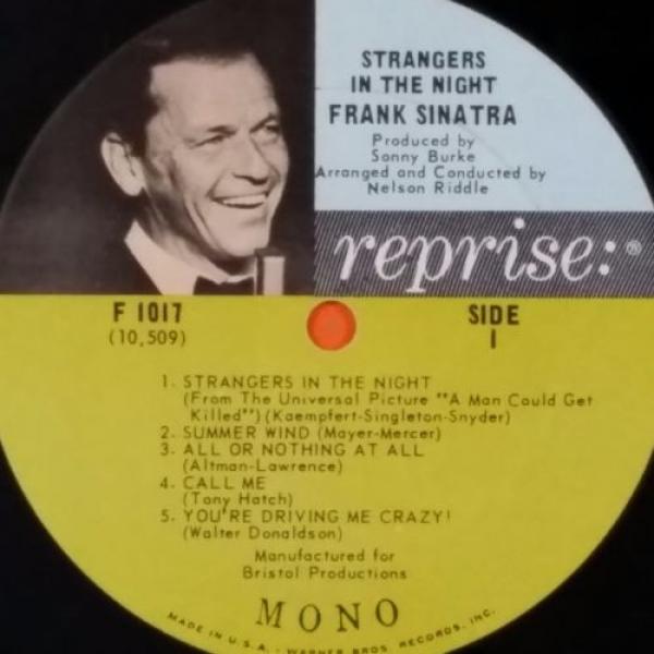 FRANK SINATRA Strangers In The Night F 1017 Mono LP Vinyl VG++ Cover Shrink #3 image