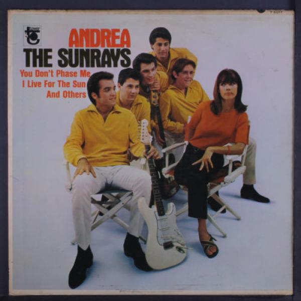 SUNRAYS: Andrea LP (Mono, drill hole, some discoloration on back cover, slight #1 image