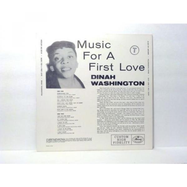 Dinah Washington LP Music For A First Love 1957 Mono +CD-R NM/VG+ #2 image