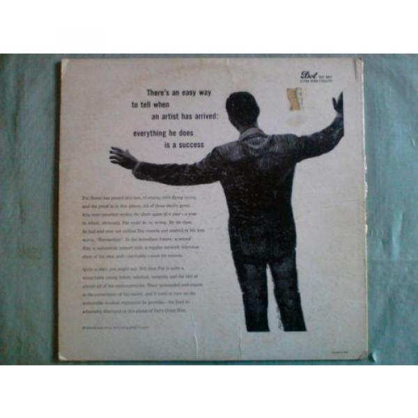 PAT BOONE PAT&#039;S GREAT HITS VINYL LP 1957 DOT RECORDS DLP-3071, MONO EX #2 image