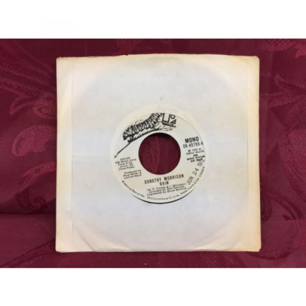 Dorothy Morrison &#034;Rain&#034; stereo/mono 45 rpm gospel vinyl single - Elektra 1972 #3 image