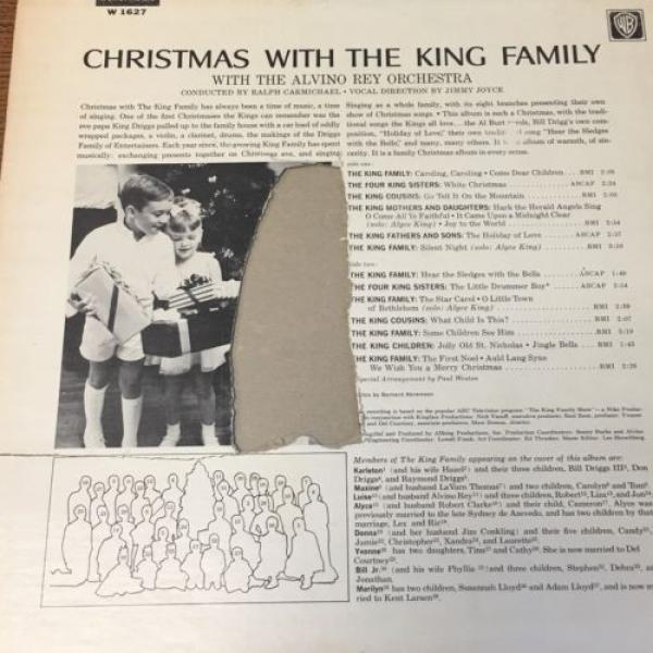 Christmas with the King Family LP Warner Bros 1627 Mono original 33 Record #3 image