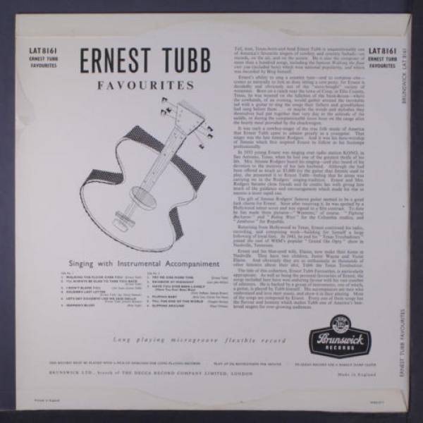ERNEST TUBB: Favourites LP (UK, Mono, corner bend) Country #2 image