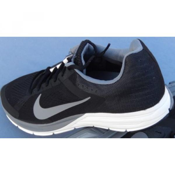 NIKE MENS ZOOM AIR STRUCTURE 17 MULTIPLE SIZES 615587-010 BLACK SILVER GRAY #1 image