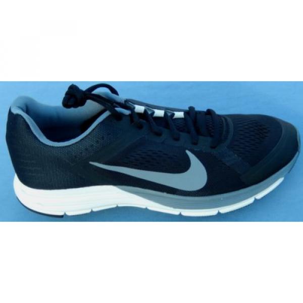 NIKE MENS ZOOM AIR STRUCTURE 17 MULTIPLE SIZES 615587-010 BLACK SILVER GRAY #2 image