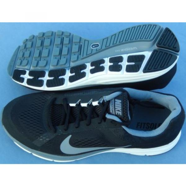 NIKE MENS ZOOM AIR STRUCTURE 17 MULTIPLE SIZES 615587-010 BLACK SILVER GRAY #3 image