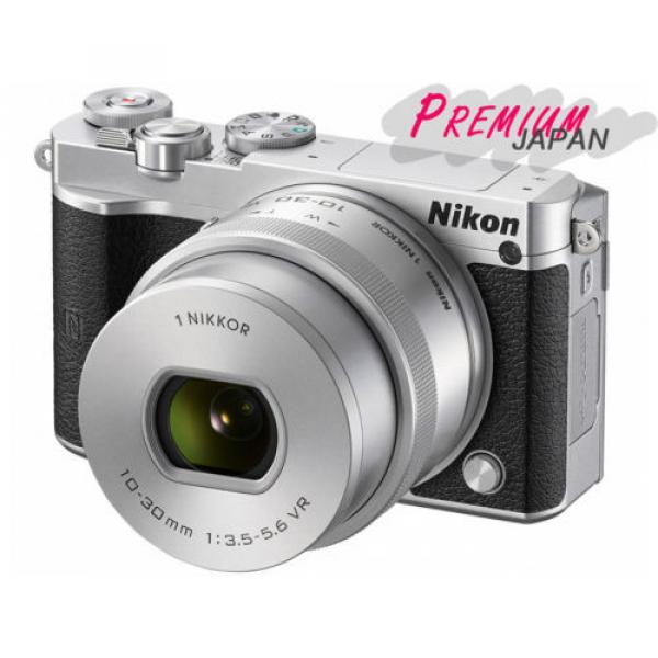 Nikon 1 J5 Silver Digital Camera VR10-30+30-110mm Double Zoom Lens Kit Japan New #2 image