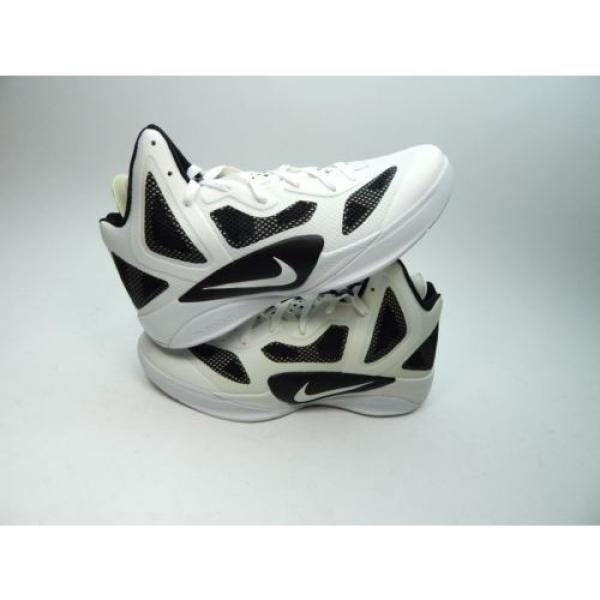 NIKE ZOOM HYPERFUSE 2011 TB WHITE WHITE BLACK MEN SHOES NEW WITH DEFECTS 6 TO 14 #4 image