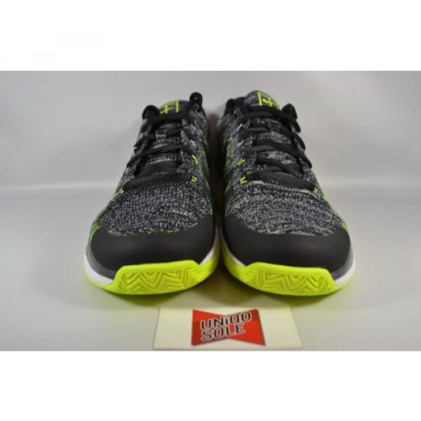 NEW Nike Zoom Vapor Flyknit BLACK VOLT GREEN ROGER FEDERER 885725-002 sz 10 #3 image