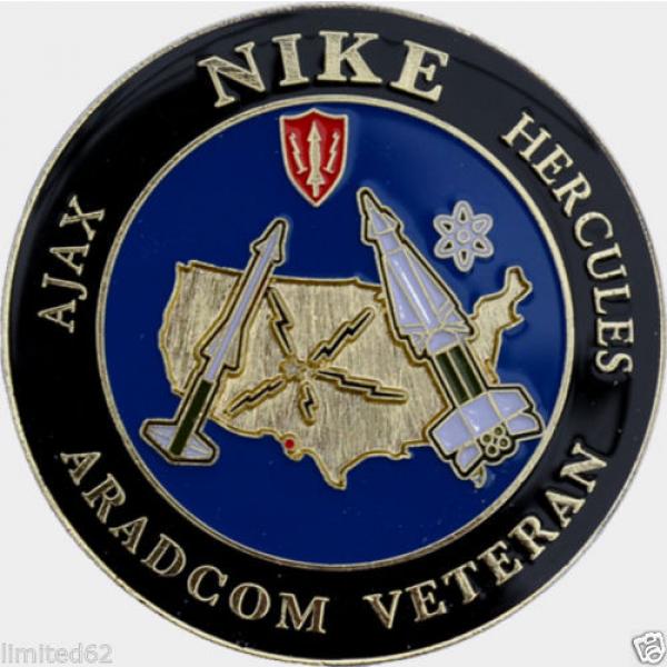 NIKE Ajax / Hercules  ARADCOM VETERAN Challenge Coin and Stand - FD in USA #2 image