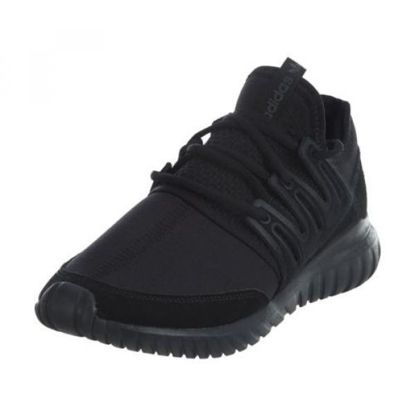Adidas Tubular Radial Mens S80115 Core Black Grey Mesh Athletic Shoes Size 8.5 #2 image
