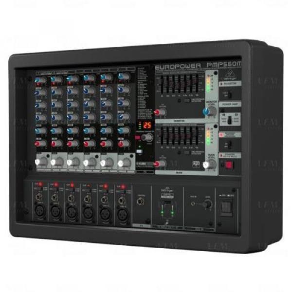 Behringer EuroPower PMP560M PA DJ 6 Channel Powered Mixer Amplifier 500 Watt #3 image