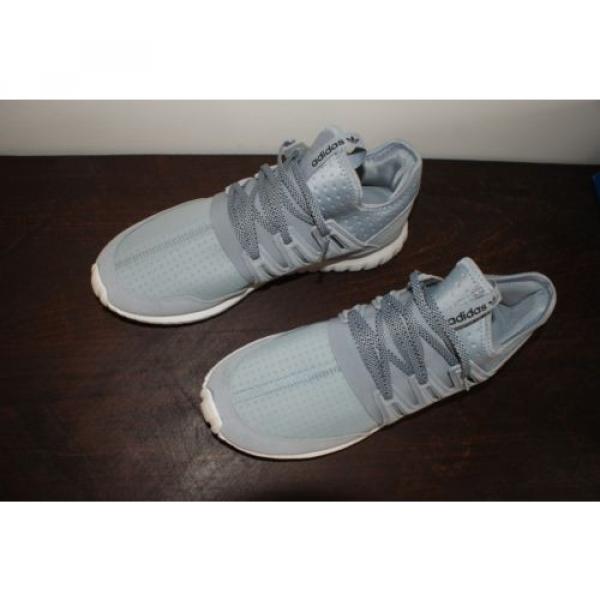Adidas Tubular Radial Size 10.5 mens Gray and White #4 image