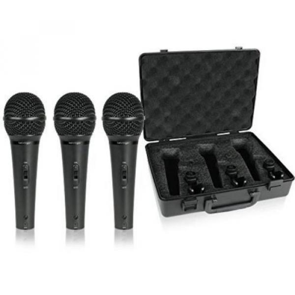 Behringer Ultravoice Xm1800s Dynamic Microphone 3-Pack, Price Per Set, New BLACK #1 image