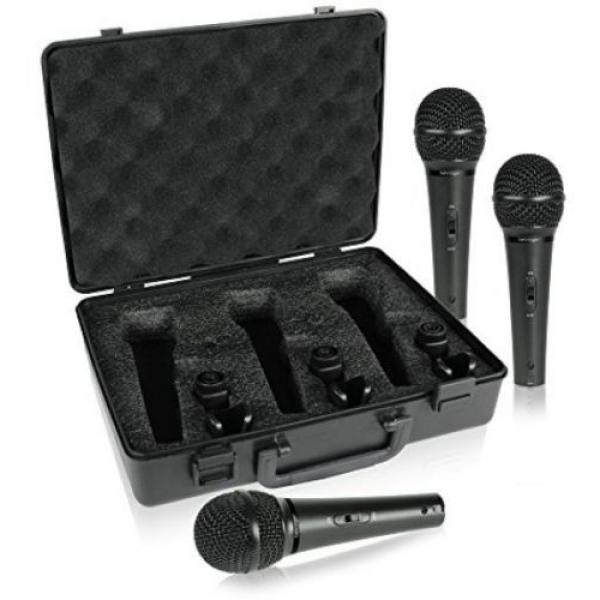 Behringer Ultravoice Xm1800s Dynamic Microphone 3-Pack, Price Per Set, New BLACK #5 image