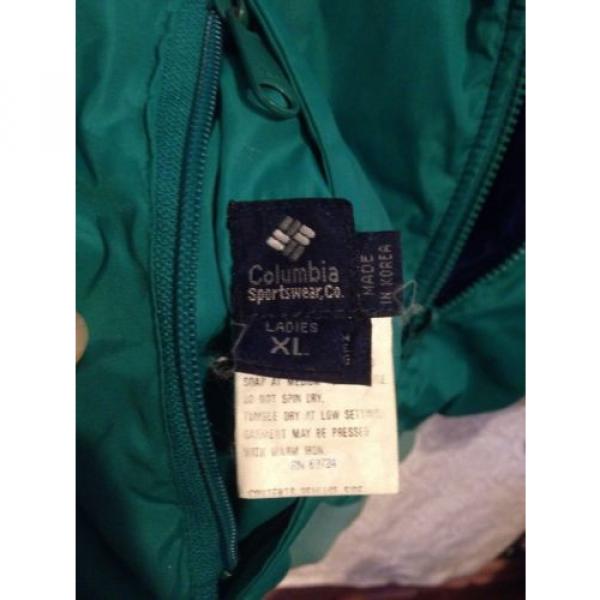 XL COLUMBIA RADIAL SLEEVE  DOWN FILLED REVERSIBLE PUFFER WINTER JACKET COAT #7 image