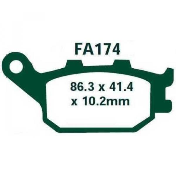 EBC Bremsbeläge FA174 HINTEN Yamaha YZF R1 (6 piston radial caliper) 07-08 #2 image