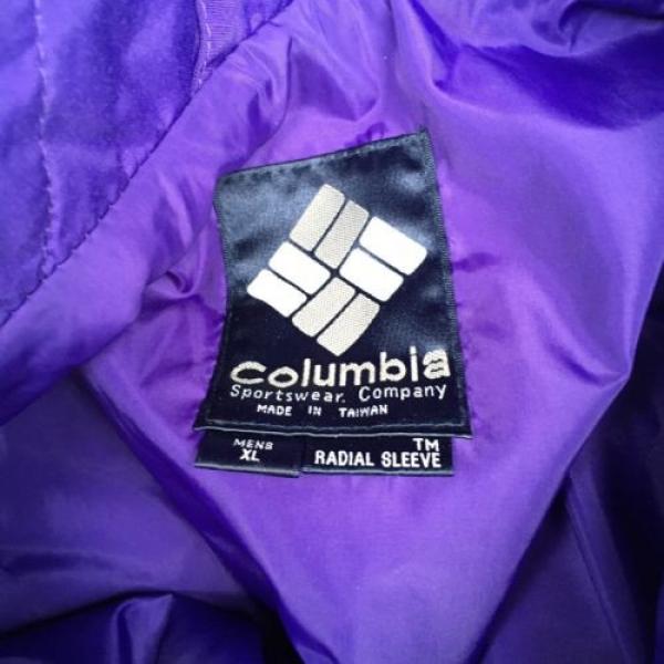VTG Columbia Ski Jacket Retro 80s 90s Gaper Neon Purple Suit Men&#039;s Radial- XL #3 image