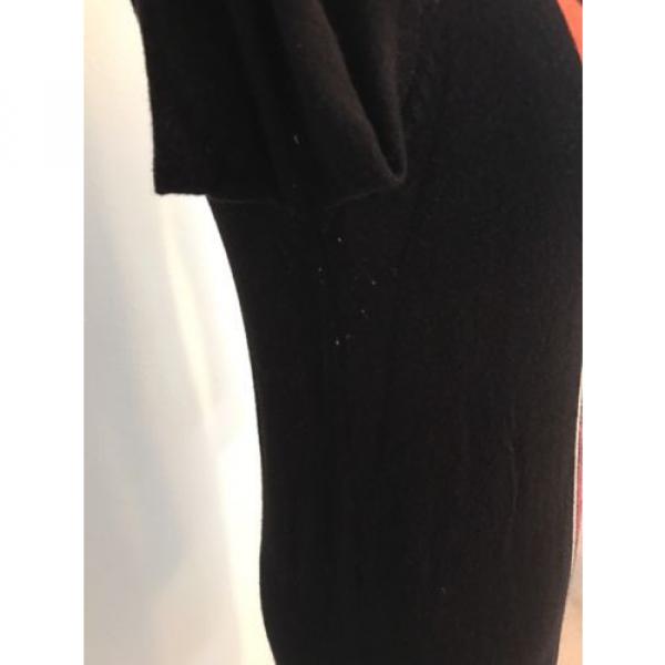 H&amp;M Tribal Aztec Geometric Radial Print Knit Sweater Tunic Mini Dress Black XS #4 image