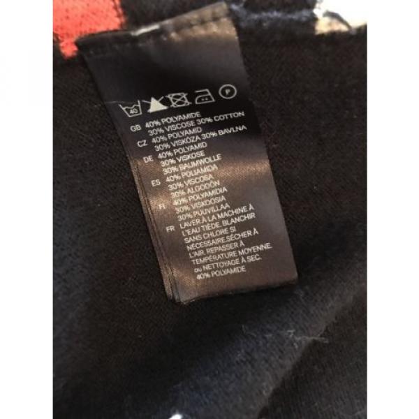 H&amp;M Tribal Aztec Geometric Radial Print Knit Sweater Tunic Mini Dress Black XS #7 image