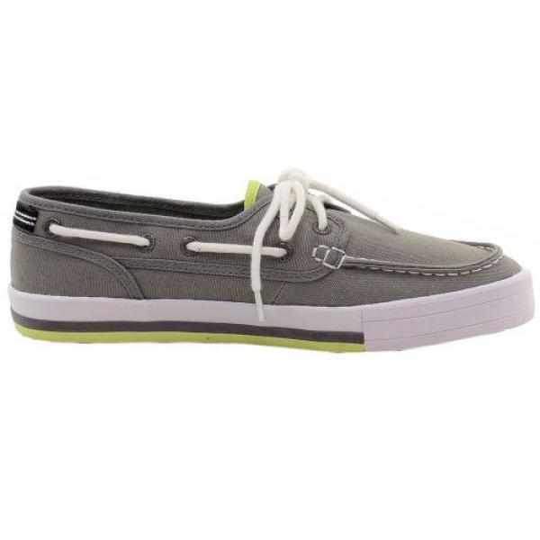 Nautica Men&#039;s Spinnaker Radial Grey Canvas Boat Loafers Shoes #4 image
