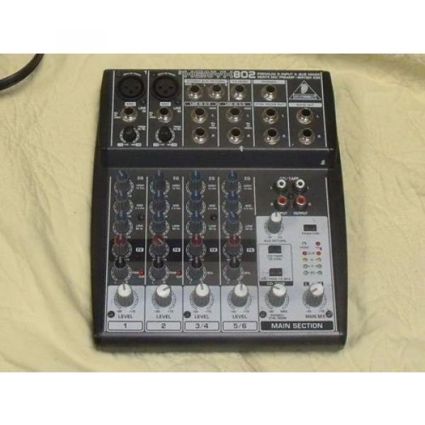 Behringer Xenyx 802 l 8-Input 2-Bus Mixer   Used, In Good Working Order. #1 image