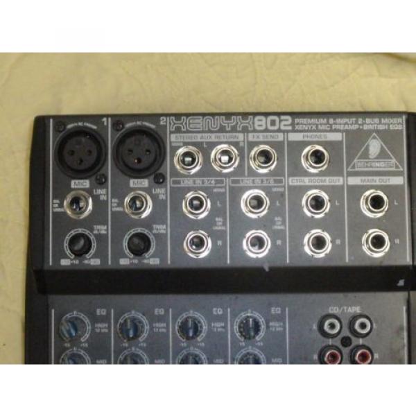 Behringer Xenyx 802 l 8-Input 2-Bus Mixer   Used, In Good Working Order. #2 image