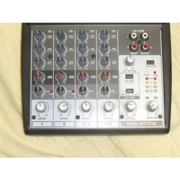 Behringer Xenyx 802 l 8-Input 2-Bus Mixer   Used, In Good Working Order. #3 image