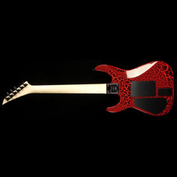 Charvel Custom Select Dinky Electric Guitar Black Red Crackle #3 image